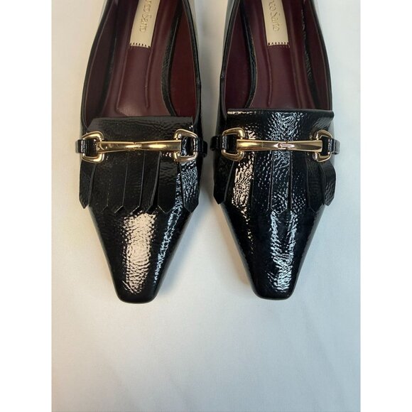 Franco Sarto Rina Womens SIze 7.5M Black Patent Leather Slip-on Loafer Dressy - Picture 4 of 13